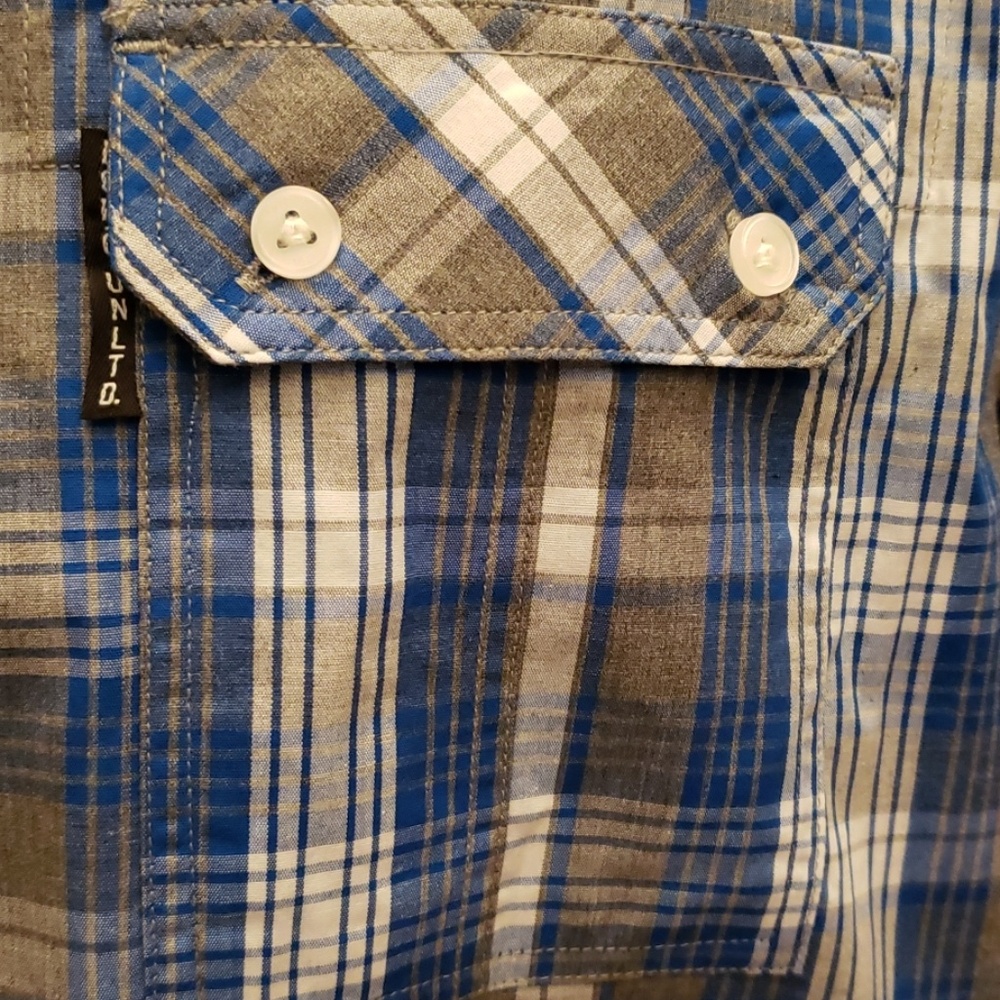 ecko unltd Large Plaid Button Down Shirt - Picture 3 of 8